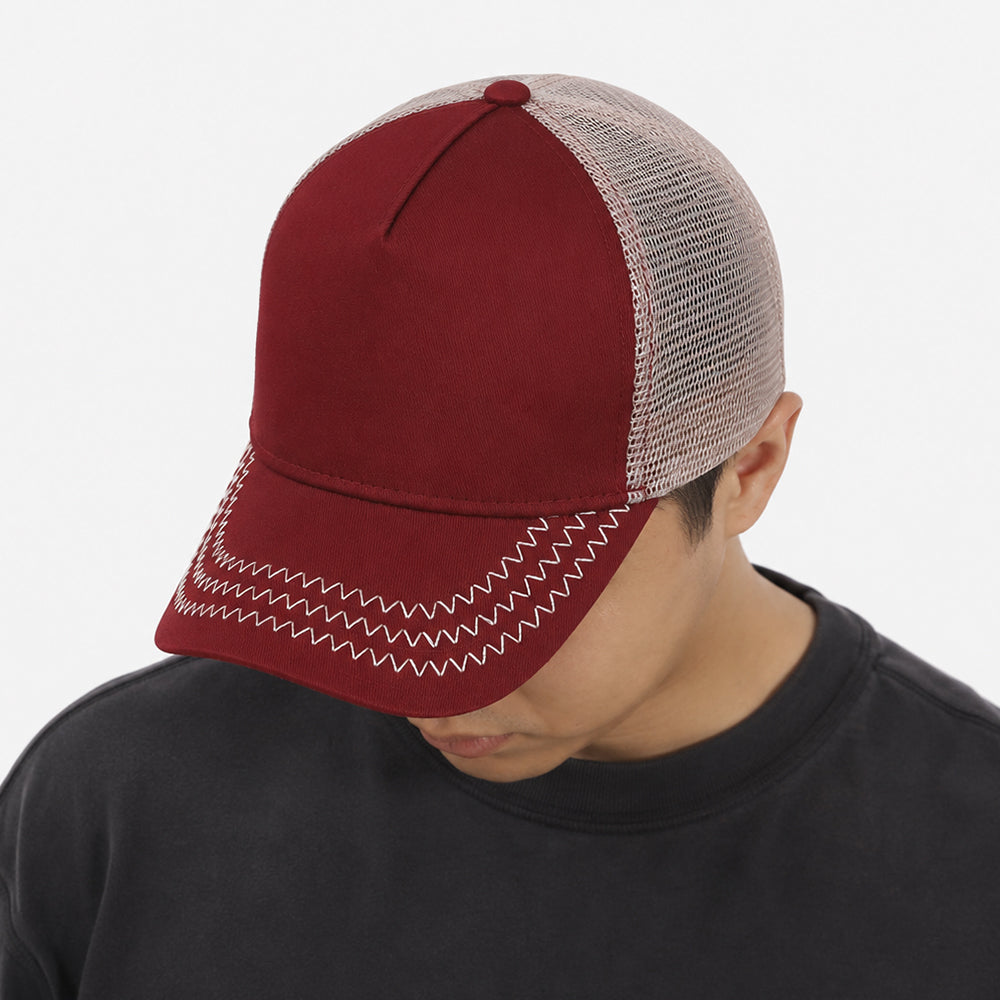 5 Panel Baseball Caps with Mesh Back