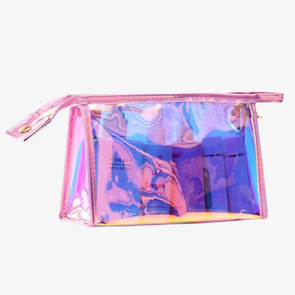 Holographic Travel Cosmetic Bags