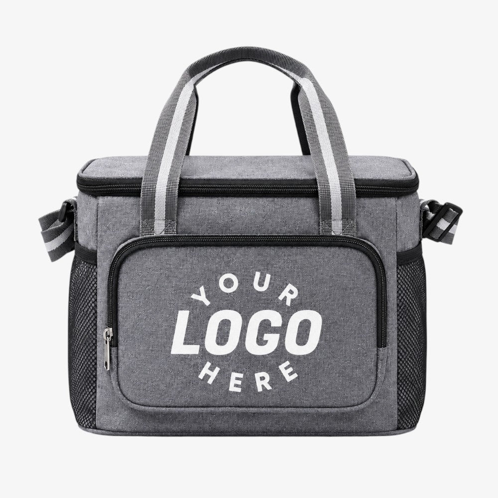 Oxford Cooler Bags With Front Zipper Pocket