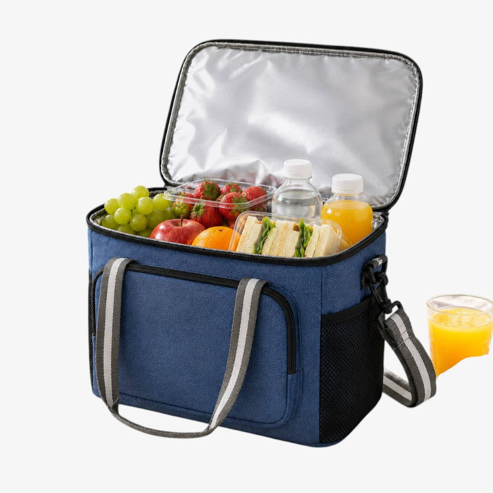 Oxford Cooler Bags With Front Zipper Pocket
