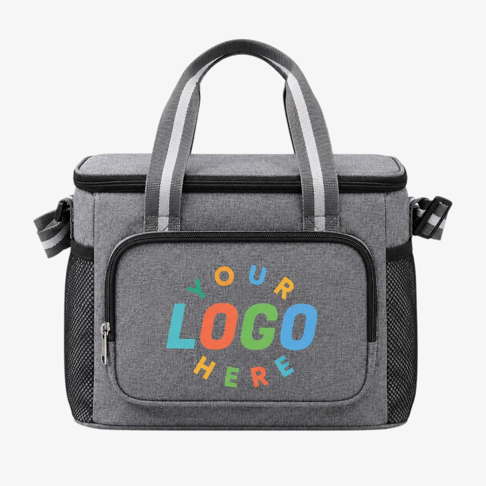 Oxford Cooler Bags With Front Zipper Pocket