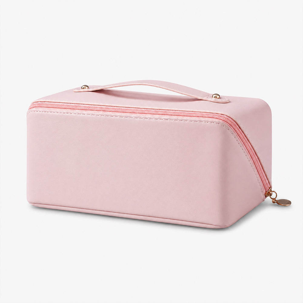 PU Leather Makeup Bags With Top Handle