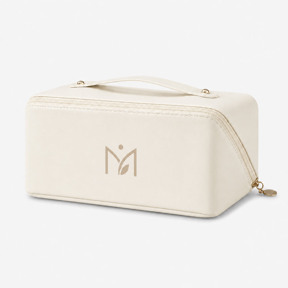 PU Leather Makeup Bags With Top Handle