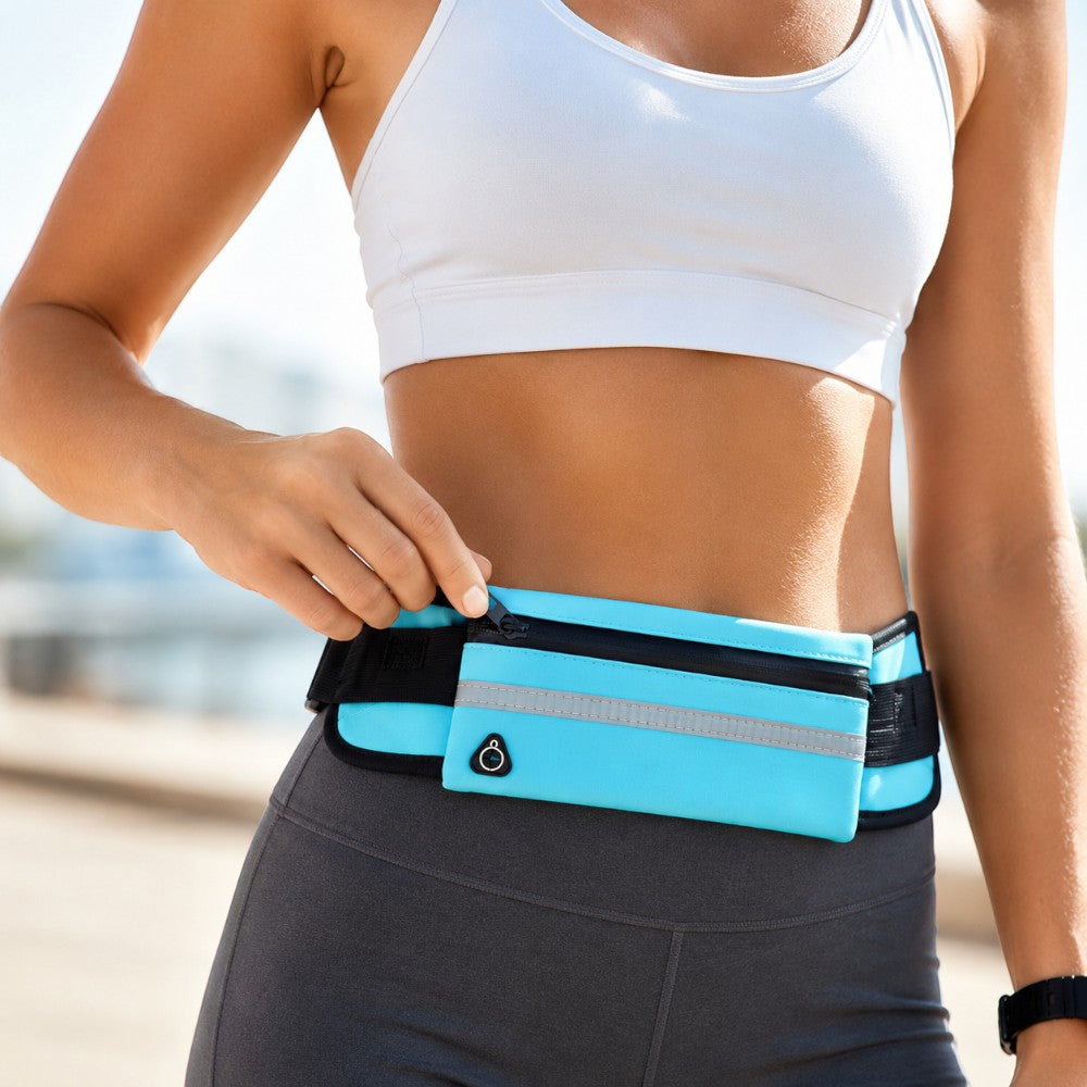 Running Fanny Packs With Reflective Strips